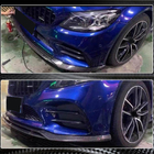 Mercedes C-class W205 2014-2021 Front Bumper Lip V1 for C43 AMG 2019-2021 Carbon photo 5