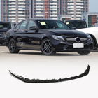 Mercedes C-class W205 2014-2021 Front Bumper Lip V2 for C43 AMG 2019-2021 Carbon photo 1