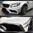 Mercedes C-class W205 2014-2021 Carbon Front Bumper Extensions for C63 AMG 2015-2019 photo 4