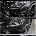 Mercedes C-class W205 2014-2021 Carbon Front Bumper Extensions for C63 AMG 2015-2019 photo 5