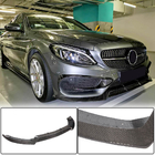 Mercedes C-class W205 2014-2021 Front Bumper Lip V1 for C43 AMG 2015-2019 Carbon photo 1