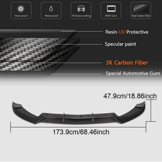 Front Bumper Lip V1 for C43 AMG 2015-2019 Carbon photo 4