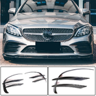 Mercedes C-class W205 2014-2021 Front Bumper Extensions V1 for C43 AMG 2019-2021 Carbon photo 2