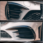 Mercedes C-class W205 2014-2021 Front Bumper Extensions V1 for C43 AMG 2019-2021 Carbon photo 5