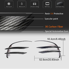 Mercedes C-class W205 2014-2021 Front Bumper Extensions V1 for C43 AMG 2019-2021 Carbon photo 7