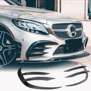 Front Bumper Extensions V1 for C43 AMG 2019-2021 Carbon photo 1