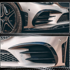 Mercedes C-class W205 2014-2021 Front Bumper Extensions V2 (for C43 AMG 2019-2021, Carbon) photo 5