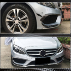Mercedes C-class W205 2014-2021 Carbon Front Bumper Extensions for C43 AMG 2015-2019 photo 4