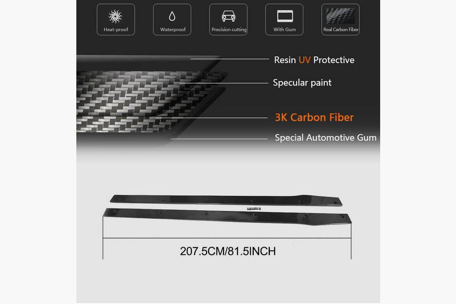 Mercedes C-class W205 2014-2021 Side Skirts V1 (for C43/C63 AMG 2015-2019, Carbon) Photo 5