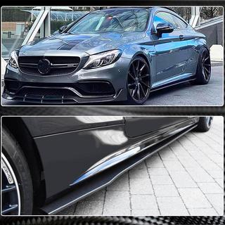 Side Skirts V2 (for C43/C63 AMG 2015-2019, Carbon) photo 2