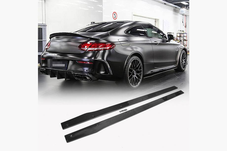 Mercedes C-class W205 2014-2021 Side Skirts V2 (for C43/C63 AMG 2015-2019, Carbon) Image
