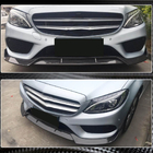 Mercedes C-class W205 2014-2021 Front Bumper Lip V2 for C43 AMG 2015-2019 Carbon photo 5