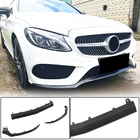 Mercedes C-class W205 2014-2021 Front Bumper Lip V4 for C43 AMG 2015-2019 Carbon photo 1