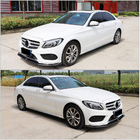 Mercedes C-class W205 2014-2021 Front Bumper Lip V5 for C43 AMG 2015-2019 Carbon photo 3