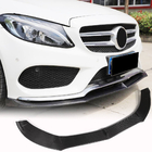 Mercedes C-class W205 2014-2021 Front Bumper Lip V6 for C43 AMG 2015-2019 Carbon photo 2