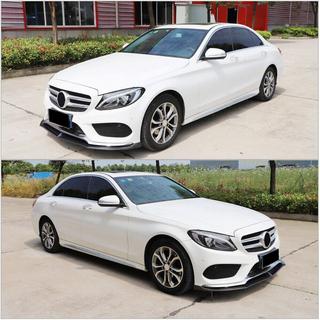Front Bumper Lip V6 for C43 AMG 2015-2019 Carbon photo 3