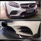 Mercedes C-class W205 2014-2021 Front Bumper Lip V3 for C43 AMG 2019-2021 Carbon photo 2