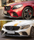 Mercedes C-class W205 2014-2021 Front Bumper Lip V3 for C43 AMG 2019-2021 Carbon photo 5