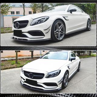 Front Bumper Lip V1 for SD C63 AMG 2015-2019 Carbon photo 4