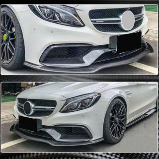 Front Bumper Lip V2 for SD C63 AMG 2015-2019 Carbon photo 4