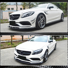 Mercedes C-class W205 2014-2021 Front Bumper Lip V3 for SD C63 AMG 2015-2019 Carbon photo 5