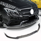 Mercedes C-class W205 2014-2021 Front Bumper Lip V4 for SD C63 AMG 2015-2019 Carbon photo 1