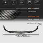 Mercedes C-class W205 2014-2021 Front Bumper Lip V4 for SD C63 AMG 2015-2019 Carbon photo 7
