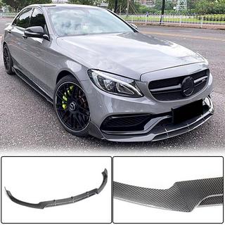 Front Bumper Lip V4 for SD C63 AMG 2015-2019 Carbon photo 2