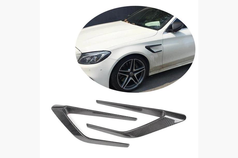Mercedes C-class W205 2014-2021 Carbon Front Fender Covers (for SD C63 AMG 2015-2019) Photo 1