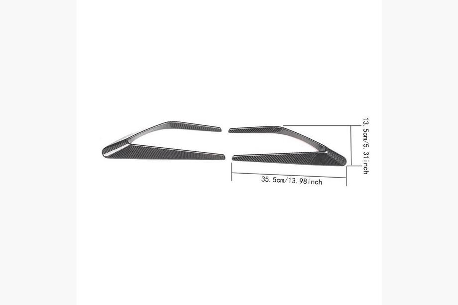 Mercedes C-class W205 2014-2021 Carbon Front Fender Covers (for SD C63 AMG 2015-2019) Photo 6
