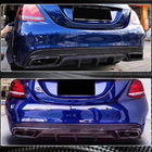 Mercedes C-class W205 2014-2021 Rear Bumper Diffuser for SD C43/C63 AMG 2015-2019 Carbon photo 3