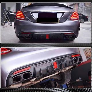 Rear Bumper Diffuser V1 for SD C43/C63 AMG 2015-2019 Carbon photo 3