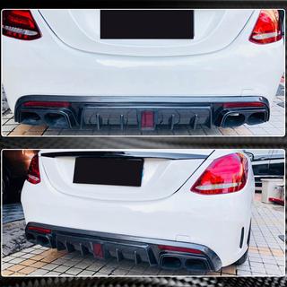 Rear Bumper Diffuser V1 for SD C43/C63 AMG 2015-2019 Carbon photo 4