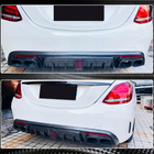 Mercedes C-class W205 2014-2021 Rear Bumper Diffuser V2 for SD C43/C63 AMG 2015-2019 Carbon photo 4