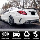 Mercedes C-class W205 2014-2021 Rear Bumper Flap Covers for SD C43/C63 AMG 2015-2019 Carbon photo 2
