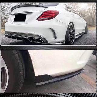 Rear Bumper Flap Covers for SD C43/C63 AMG 2015-2019 Carbon photo 3