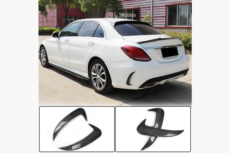 Mercedes C-class W205 2014-2021 Rear Bumper Covers for SD C43/C63 AMG 2015-2019 Carbon Photo 1