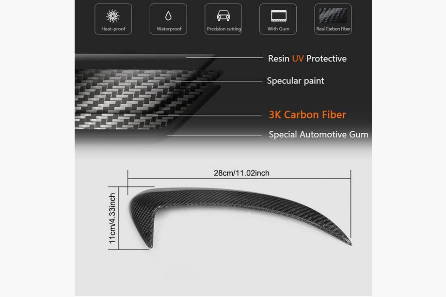 Mercedes C-class W205 2014-2021 Rear Bumper Covers for SD C43/C63 AMG 2015-2019 Carbon Photo 6