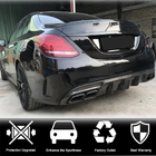 Mercedes C-class W205 2014-2021 Rear Bumper Diffuser V3 for SD C43/C63 AMG 2015-2019 Carbon photo 2