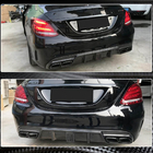 Mercedes C-class W205 2014-2021 Rear Bumper Diffuser V3 for SD C43/C63 AMG 2015-2019 Carbon photo 3