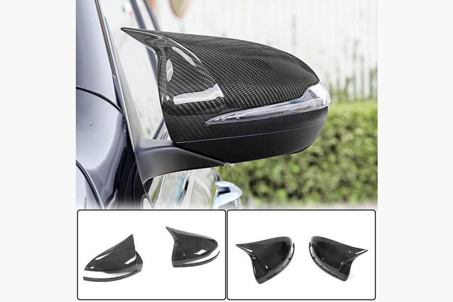 Mercedes C-class W205 2014-2021 Mirror Caps V4 (Carbon) Image