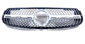 Mercedes GLC X253 2015-2022 Front Grille Diamond Silver (for GLC 43 AMG/GLC 63 AMG/AMG-Line 2019-2022) Without camera mount photo 2