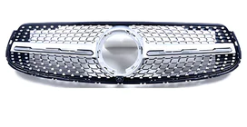 Mercedes GLC X253 2015-2022 Front Grille Diamond Silver (for GLC 43 AMG/GLC 63 AMG/AMG-Line 2019-2022) photo 2