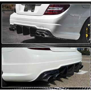 Rear Bumper Diffuser Spoiler for C63 AMG 2012-2014 Carbon photo 3