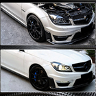 Mercedes C-class W204 2007-2015 Carbon Front Bumper Covers (for AMG 2012-2014) photo 3