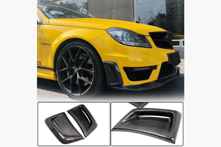 Mercedes C-class W204 2007-2015 Carbon Front Bumper Covers (for AMG 2012-2014) Image