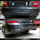 Mercedes C-class W204 2007-2015 Rear Bumper Diffuser V1 for AMG SD/Coupe 2012-2014 Carbon photo 3