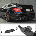 Mercedes C-class W204 2007-2015 Rear Bumper Diffuser V2 for AMG SD/Coupe 2012-2014 Carbon photo 1