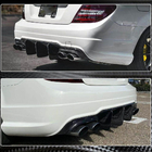 Mercedes C-class W204 2007-2015 Rear Bumper Diffuser V2 for AMG SD/Coupe 2012-2014 Carbon photo 3