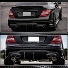 Mercedes C-class W204 2007-2015 Rear Bumper Diffuser V2 for AMG SD/Coupe 2012-2014 Carbon photo 4